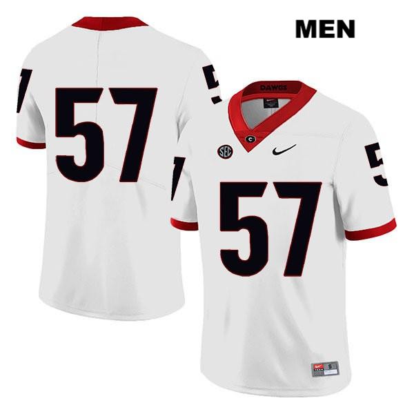 Georgia Bulldogs Men's Daniel Gothard #57 NCAA No Name Legend Authentic White Nike Stitched College Football Jersey QXI6356FN